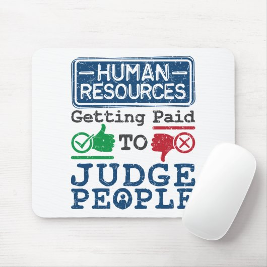 Personeel dat betaald wordt aan rechter mensen muismat (Met muis)