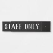 Personeel dat slechts het Bord van de Naam van het Deurbordje (Voorkant)