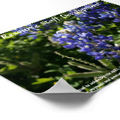 Personeel en personeel ontwikkeling blauwe bonnen poster (Hoek)