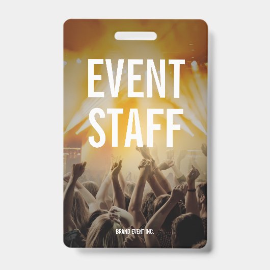 Personeel evenementen badge (Voorzijde)