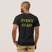 Personeel/Feestmedewerkers T-shirt (Achterkant volledig)