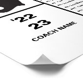 Personeel Football team met spelers Poster (Hoek)