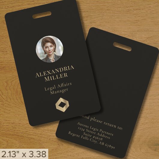 Personeel Foto ID Elegant Badge