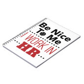 Personeel is aardig voor mij, ik werk in HR Notitieboek (Linkerzijde)