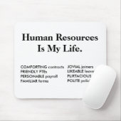 Personeel is mijn leven - HR-offerte Muismat (Met muis)