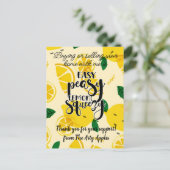 personeel klant bedank cadeau marketing verwijzing briefkaart (Staand voorkant)