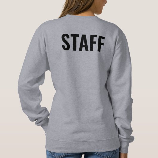 Personeel Lid Bedrijfs Logo Bulk Womens Trui (Achterkant)