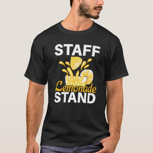 Personeel limonade stand citroen fruit drank t-shirt (Voorkant)