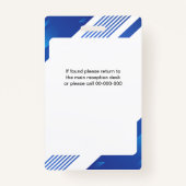 Personeel Logo en QR-code van bedrijf Badge (Achterkant)