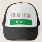 Personeel Medewerker Custom Trucker Hoed met Logo  Trucker Pet (Voorkant)