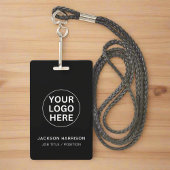 Personeel Medewerker ID Professioneel Bedrijf Logo Badge