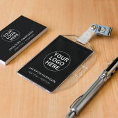 Personeel Medewerker ID Professioneel Bedrijf Logo Badge