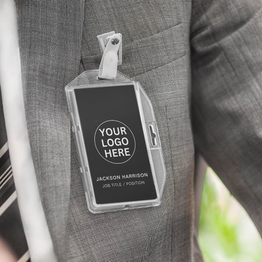 Personeel Medewerker ID Professioneel Bedrijf Logo Badge