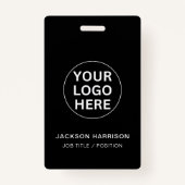 Personeel Medewerker ID Professioneel Bedrijf Logo Badge (Voorkant)