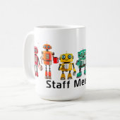 Personeel Meeting robots Koffiemok (Voorkant links)