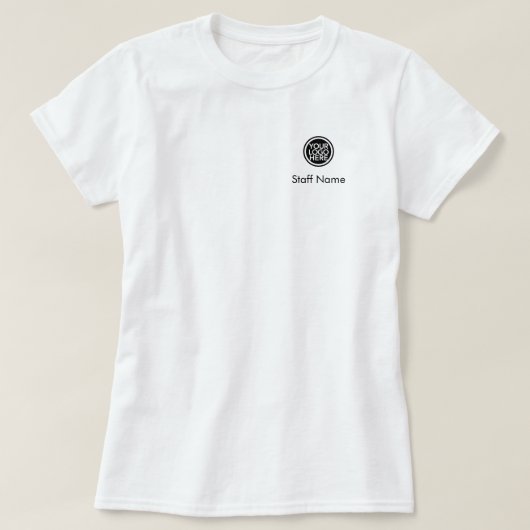 Personeel Naam Uw Logo \ Douane BedrijfsBedrijf T-shirt (Design voorkant)