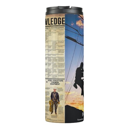 Personeel naamloze vennootschap Lineman Thermosbeker (Achterkant)