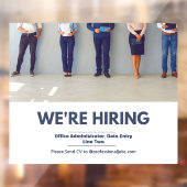 Personeel nu professioneel inhuren aanpassen raamsticker (Vel 2)