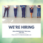 Personeel nu professioneel inhuren aanpassen raamsticker (Vel 3)