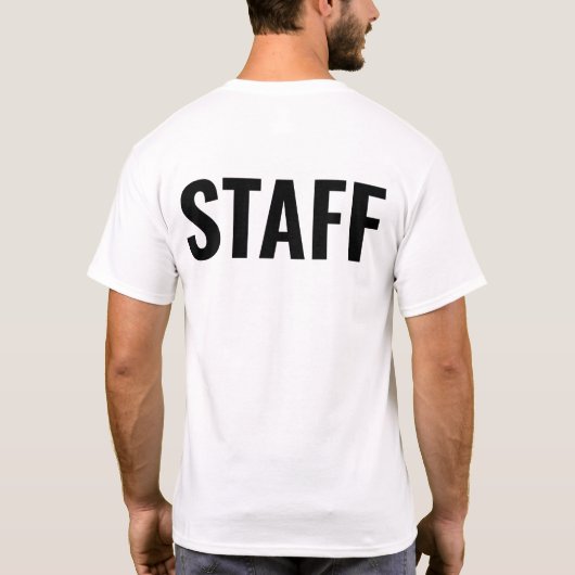 Personeel Personalized Employee Company Work T-shi T-shirt (Achterkant)