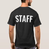 Personeel Personalized Employee Work T-shirt (Achterkant)