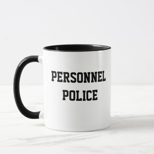 Personeel Politie Funny HR Nickname Gift Mok (Links)
