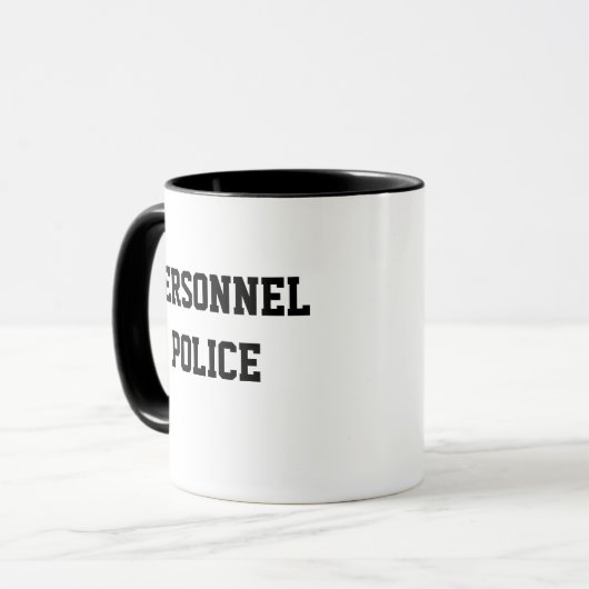 Personeel Politie Funny HR Nickname Gift Mok (Voorkant links)