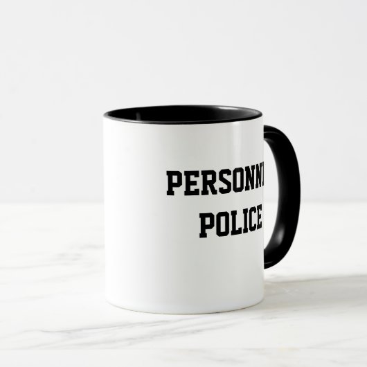 Personeel Politie Funny HR Nickname Gift Mok (Voorkant rechts)