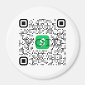 Personeel QR Code Magnet van de app (Voorkant)