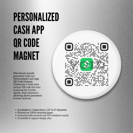 Personeel QR Code Magnet van de app