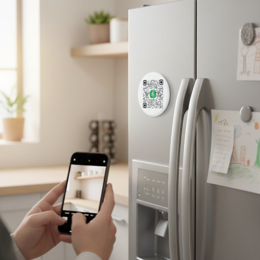 Personeel QR Code Magnet van de app