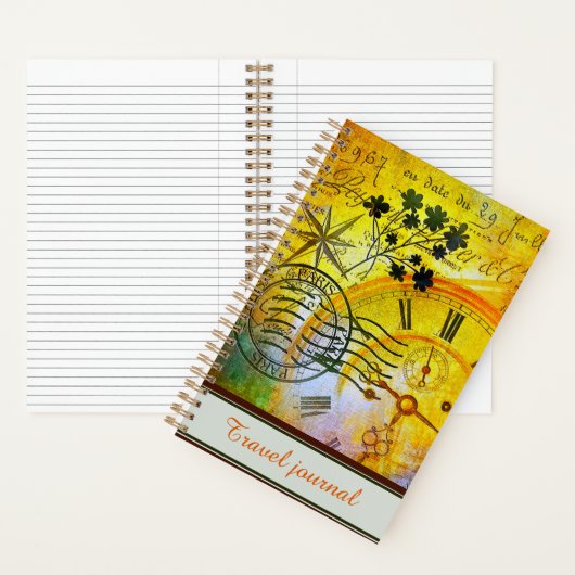 Personeel reisjournaal voor tijd notitieboek (Binnen)