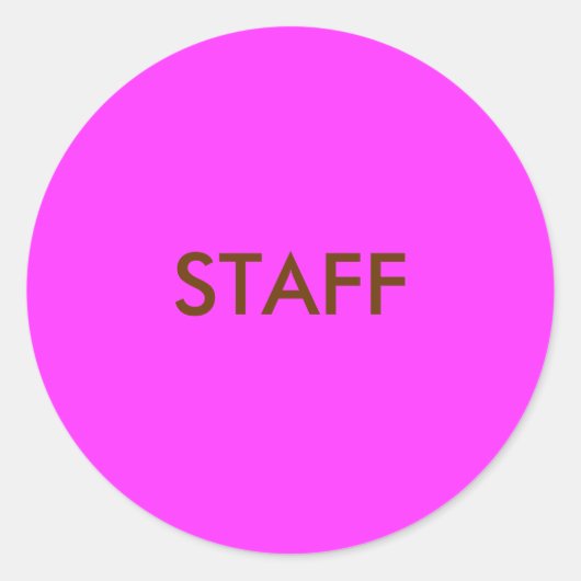 PERSONEEL RONDE STICKER (Voorkant)