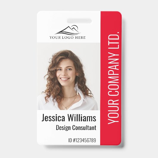 Personeel Rood ID Personeel Personeel Personeel Pe Badge (Front)