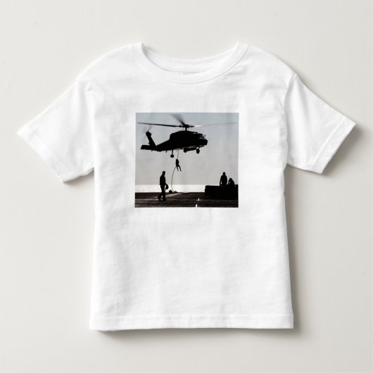 Personeel snel-touw uit een SH-60F Kinder Shirts (Voorkant)