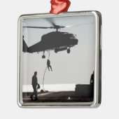 Personeel snel-touw uit een SH-60F Metalen Ornament (Links)