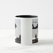 Personeel snel-touw uit een SH-60F Mok (Midden)