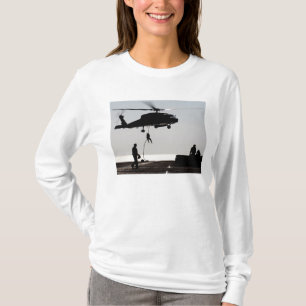 Personeel snel-touw uit een SH-60F T-shirt