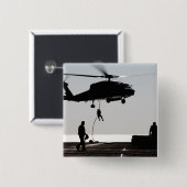 Personeel snel-touw uit een SH-60F Vierkante Button 5,1 Cm (Voorkant /achterkant)