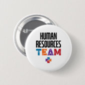 Personeel team HR Ronde Button 5,7 Cm (Voorkant /achterkant)