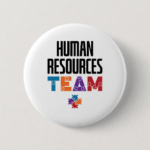 Personeel team HR Ronde Button 5,7 Cm