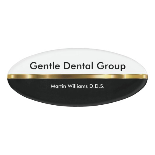 Personeel van Classy Dentist Kantoor Naambadge (Voorkant)