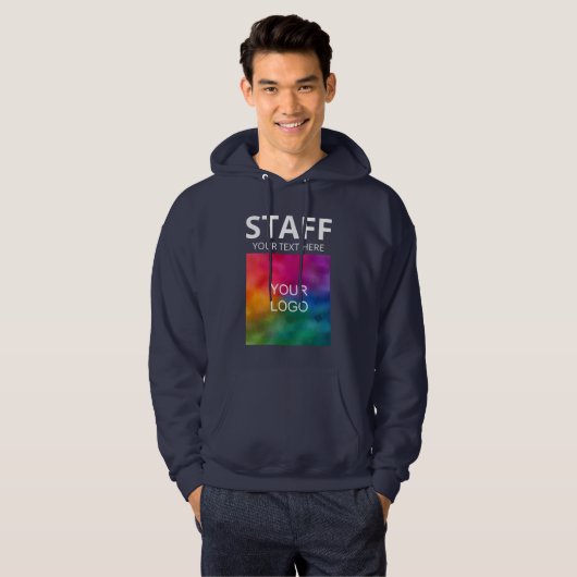 Personeel van het bedrijf Logo lid van de Mannen m Hoodie (Voorkant volledig)