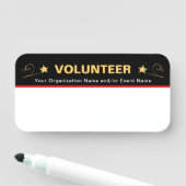 Personeel van het Gepersonaliseerde Schoolevenemen Naamplaatje (In situ)