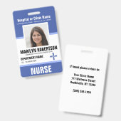 Personeel van het klinisch ziekenhuis badge (Front & Back)