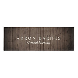 Personeel van hout Magnetic Name Tag Badge