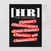 Personeel van HR - Unofficieel Briefkaart (Voorkant)