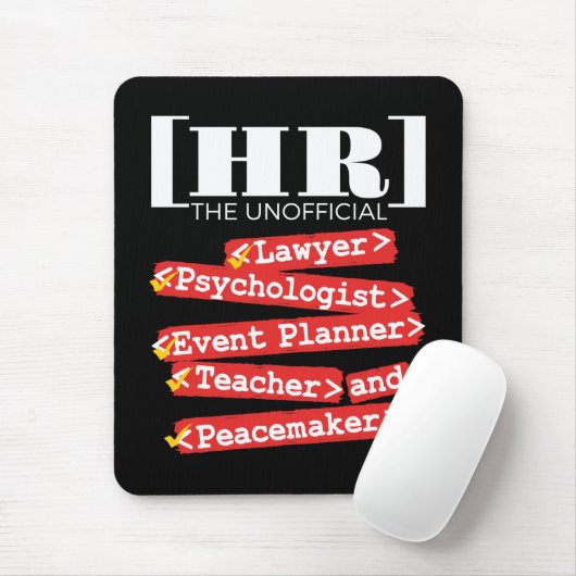 Personeel van HR - Unofficieel Muismat (Met muis)