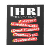 Personeel van HR - Unofficieel Notitieblok (Voorkant)