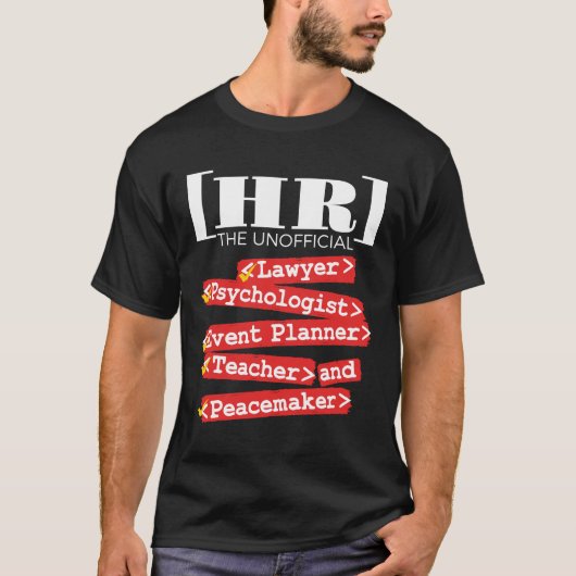 Personeel van HR - Unofficieel T-shirt (Voorkant)